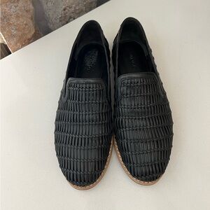 Vince Jonah Weave Leather Loafers Size 7